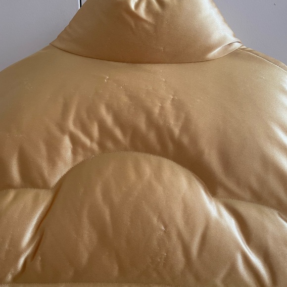 Brand New Moncler x Palm Angels Keon Jacket sz 0 Gold Yellow Metallic - Picture 14 of 14